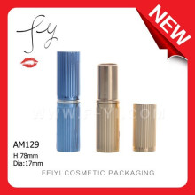 Unique Design Vertical Stripe Fashion Empty Aluminium Lipstick Tube